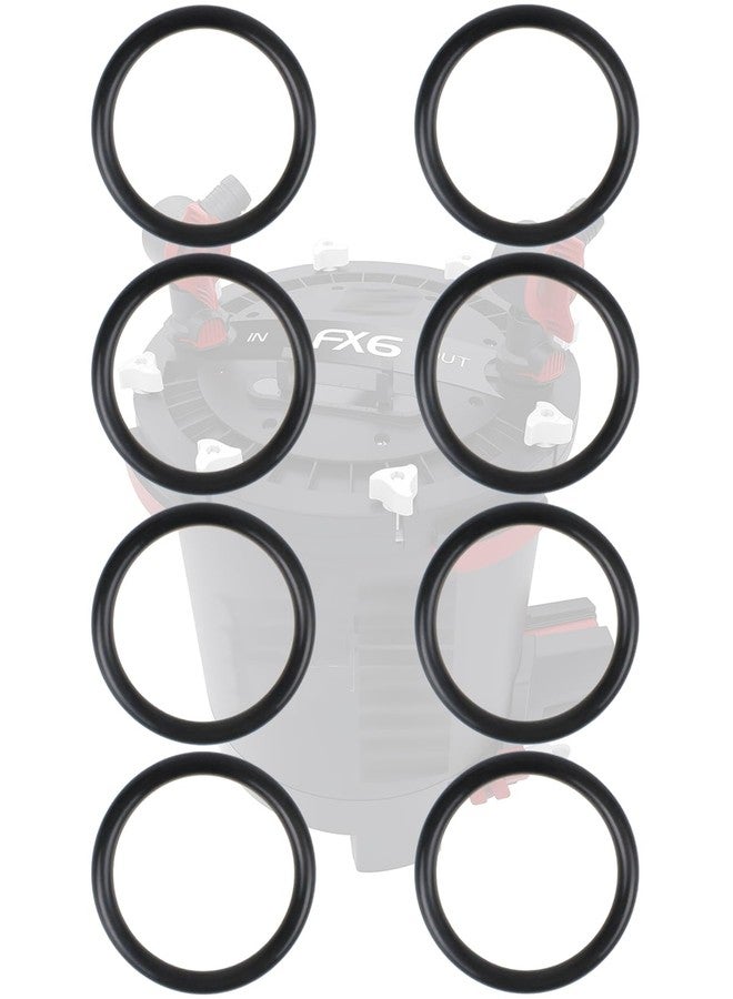 Filloman (8-Pack) A20212 O-Rings Compatible with Fluval FX4 FX5 FX6 Canister Filters, Replacement Gasket Seals for Top Cap Hose Valve Fittings, A-20212 Aquarium Filter Maintenance Parts - Image 1